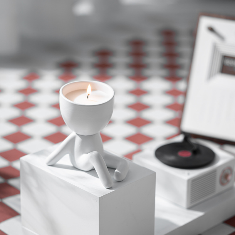 Fengsuan Shao, aromatherapy sitting posture, candlestick, home soft decoration, living room ornaments